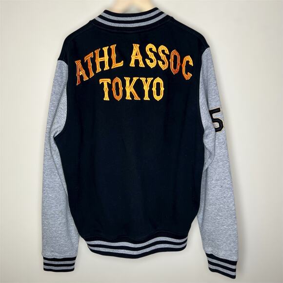 Superdry Vintage Letterman Bomber Jacket 2XL Mens Collegiate Varsity Sporty Snap - Picture 4 of 10